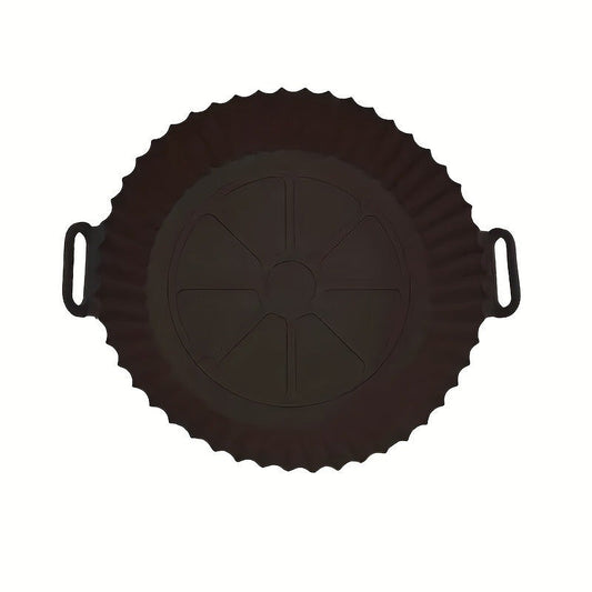 Silicone Fryer Pan: A Non-Stick Baking Mat that is Heat Resistant and Food Grade Recyclable, Ideal for Healthy Cooking in Your Kitchen.