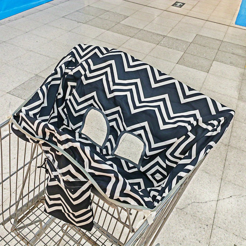 Polyester Shopping Cart Seat Cover, Portable and Machine Washable, Protects from Dust and Stains, Ideal for Holiday Gift Giving for Christmas, Thanksgiving, and New Year's.