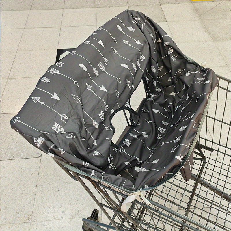 Polyester Shopping Cart Seat Cover, Portable and Machine Washable, Protects from Dust and Stains, Ideal for Holiday Gift Giving for Christmas, Thanksgiving, and New Year's.