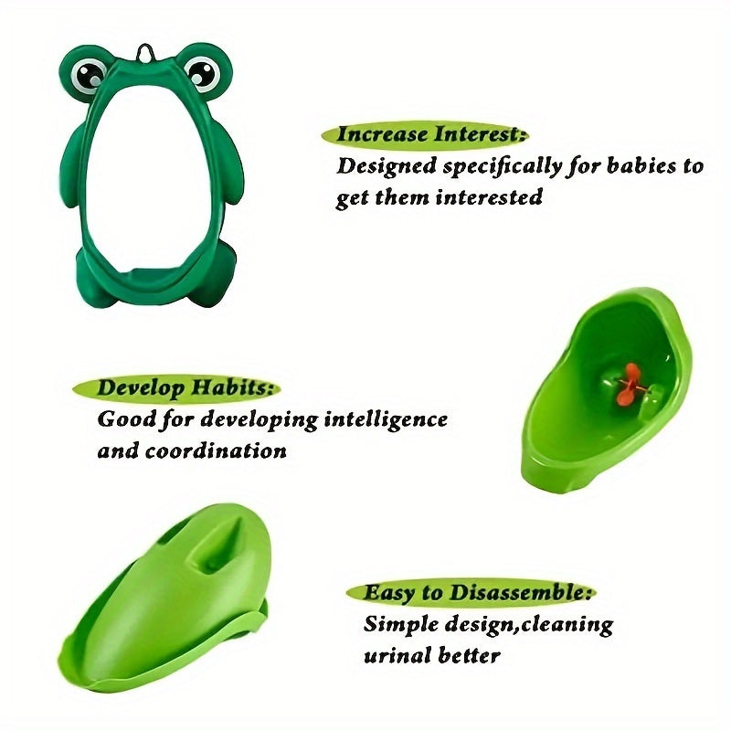 Train your toddler with the Frog Skin Training Urinal! This bedpan training chart comes with fun stickers and easy instructions, making it the perfect gift for Christmas, Halloween, and Thanksgiving. Suitable for ages 0-3.