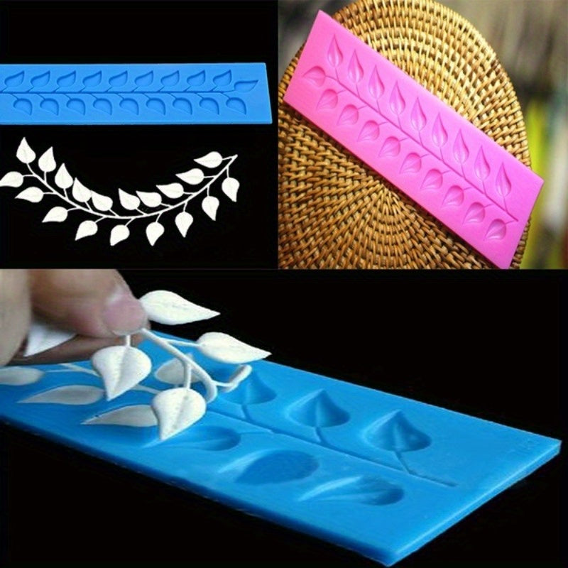 The Premium Silicone Lace Leaf Mold is perfect for creating intricate fondant and chocolate designs. This versatile cake decorating tool is lead-free and heat resistant, able to withstand temperatures from -40°C to 230°C.