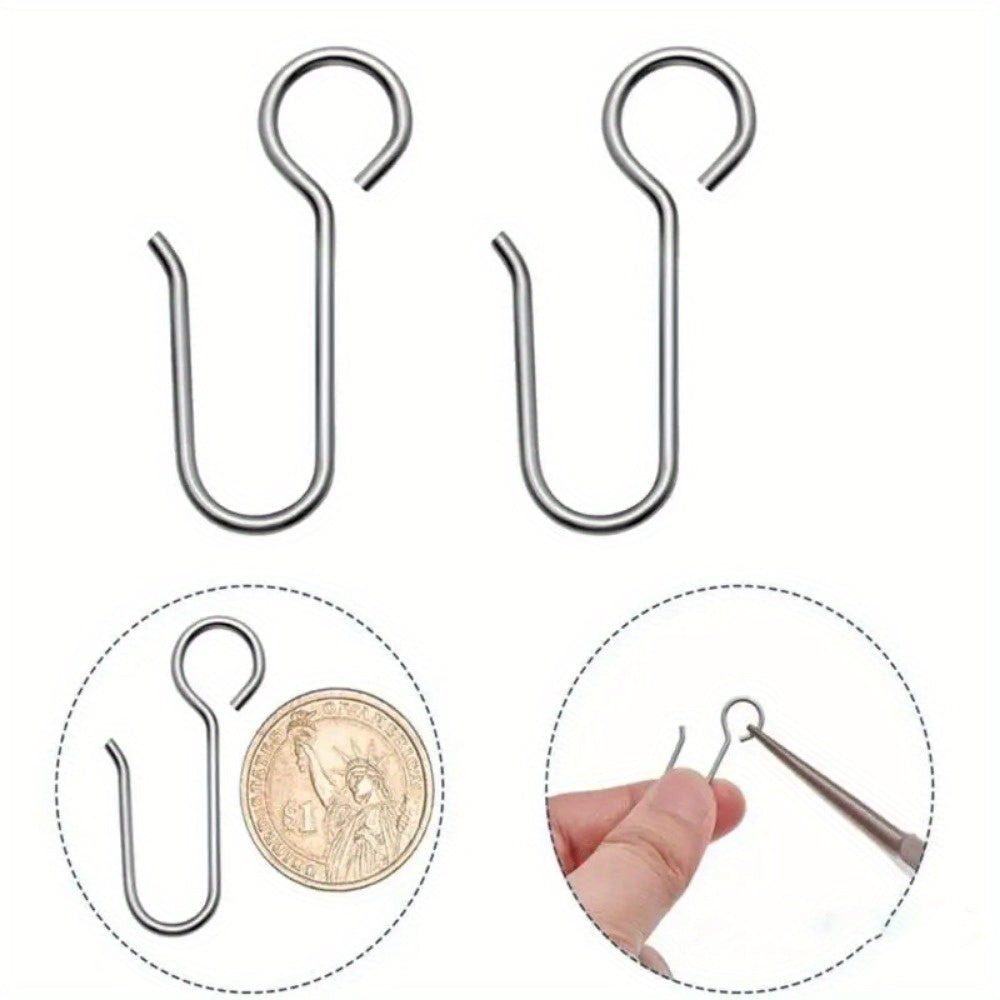 Easily install 20/35 Stainless Steel Bath Curtain Hooks for your shower curtain.