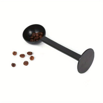 Multifunctional 2-Piece Set: Plastic Coffee Scoop and Tamper - Dual-Use Spoon for Measuring and Pressing Coffee Beans and Grounds, Perfect Tool for Coffee Makers and Espresso Machines - Includes 10g Capacity