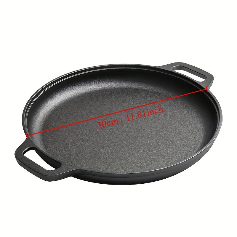 Durable and versatile, the 1pc Baking and Grilling Cast Iron Pizza Pan is designed for long-lasting use. This skillet is perfect for cooking a wide variety of dishes, providing even-heating for delicious meals every time. Add this versatile kitchen