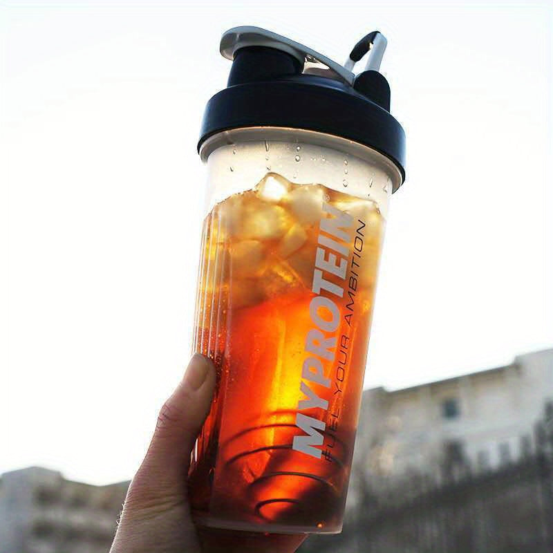 BPA-free protein shaker bottle, leak-proof, ideal for smoothies & workouts. Durable PP material, hand wash recommended.