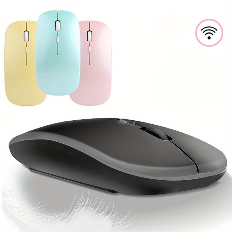 Ergonomic wireless mouse ideal for laptops with 2.4Ghz USB receiver for office or gaming.