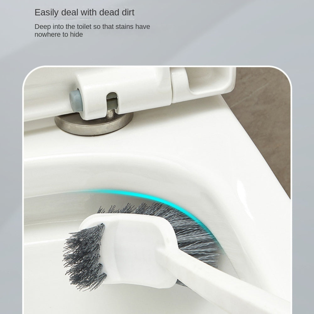 The Scandinavian Double-sided Toilet Brush is designed for home use, featuring no dead corners or gaps for thorough cleaning. This wall-mounted toilet brush is suitable for all your bathroom cleaning needs.