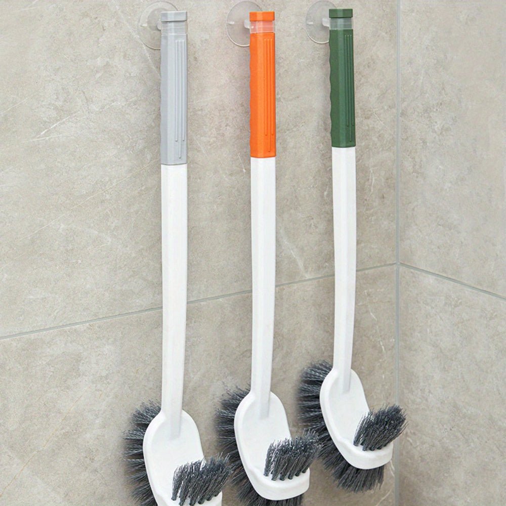 The Scandinavian Double-sided Toilet Brush is designed for home use, featuring no dead corners or gaps for thorough cleaning. This wall-mounted toilet brush is suitable for all your bathroom cleaning needs.