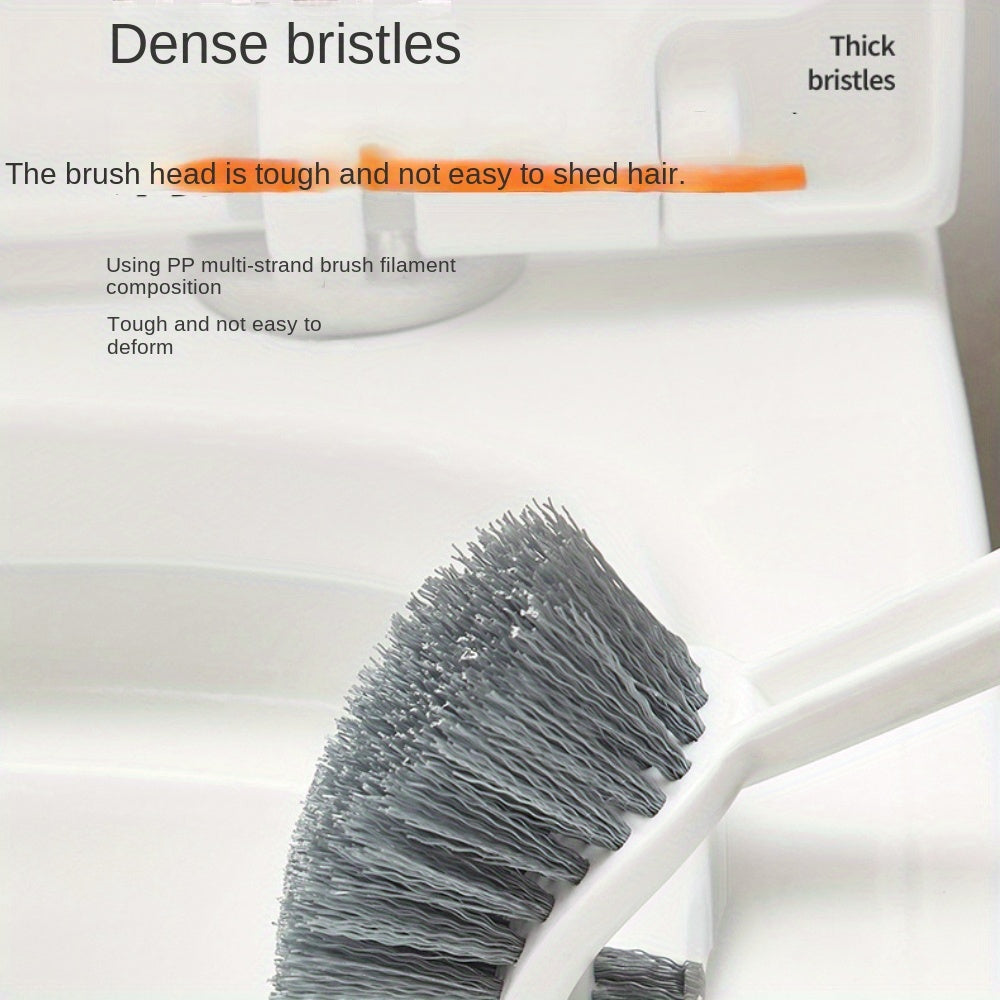 The Scandinavian Double-sided Toilet Brush is designed for home use, featuring no dead corners or gaps for thorough cleaning. This wall-mounted toilet brush is suitable for all your bathroom cleaning needs.