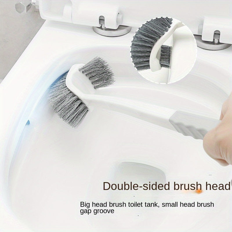 The Scandinavian Double-sided Toilet Brush is designed for home use, featuring no dead corners or gaps for thorough cleaning. This wall-mounted toilet brush is suitable for all your bathroom cleaning needs.