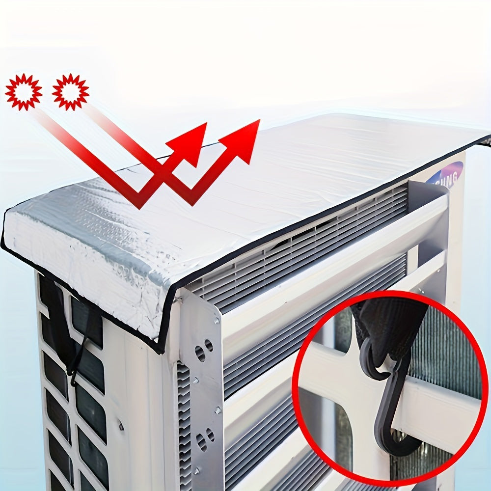 Protect your outdoor air conditioner with this durable waterproof cover. Suitable for all weather conditions, this protective cover provides sun and rain protection for your central air conditioner. A must-have household gadget for keeping your unit