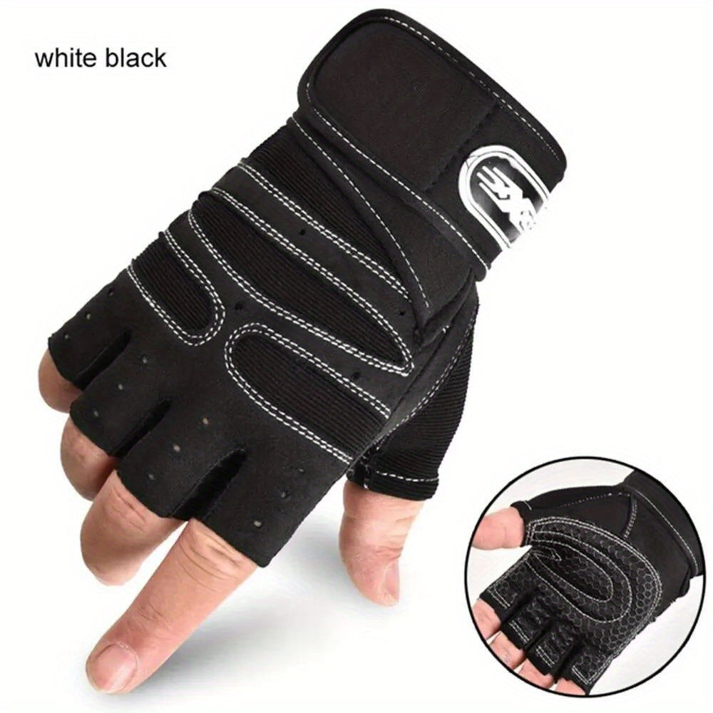 Unisex gym gloves for weight lifting and sports training.