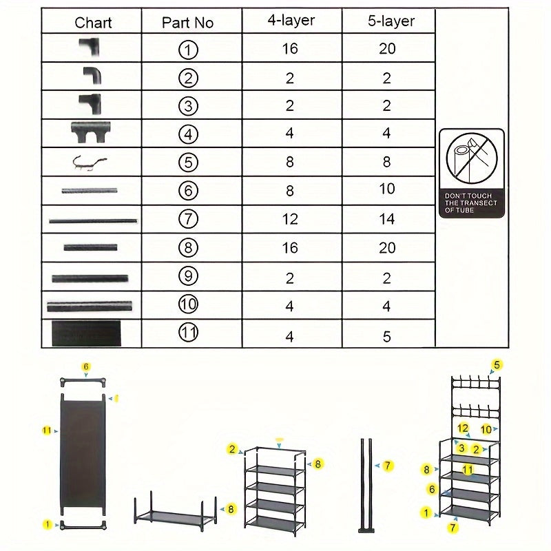 Metal Shoe Rack and Coat Hanger - Easy Assembly, Wall-Mounted Storage Organizer for Home, Dorm, Living Room, Entryway, Bathroom. Available in Black or White. Can be self-assembled or freestanding, with no power required. Capacity less than 3.2 cubic