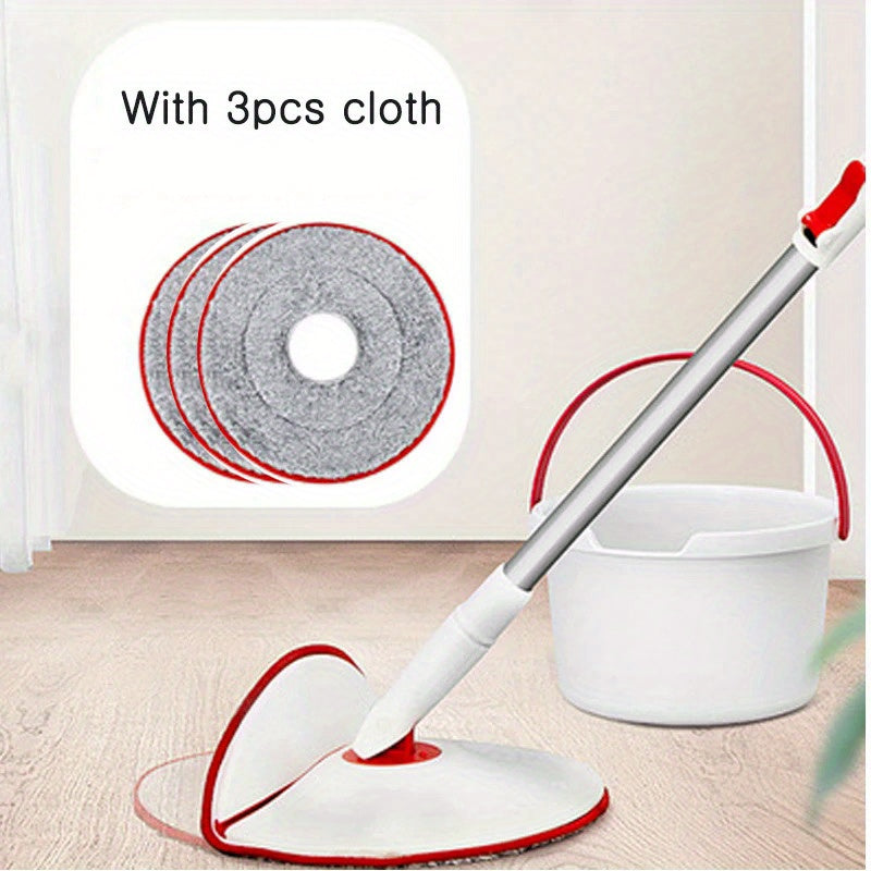 Revolutionize your cleaning routine with the Microfiber Spin Mop and Bucket Set! This innovative system features a hand-free wringing system for easy use in the home and kitchen. The self-cleaning floor mop includes water separation technology, making it