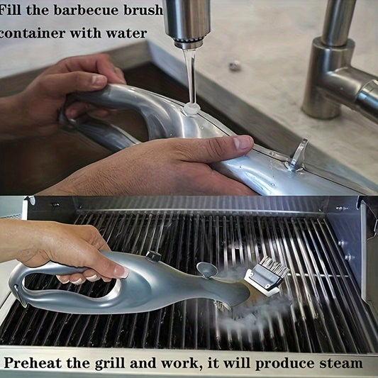 Powerful BBQ Grill Cleaning Brush with Steam Technology - Reliable, Eco-Friendly Solution for Cooking & Kitchen Tools