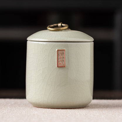 Stylish Ceramic Tea Storage Container - Keeps Loose Leaf Tea and Coffee Beans Fresh, Great for Organizing Your Kitchen