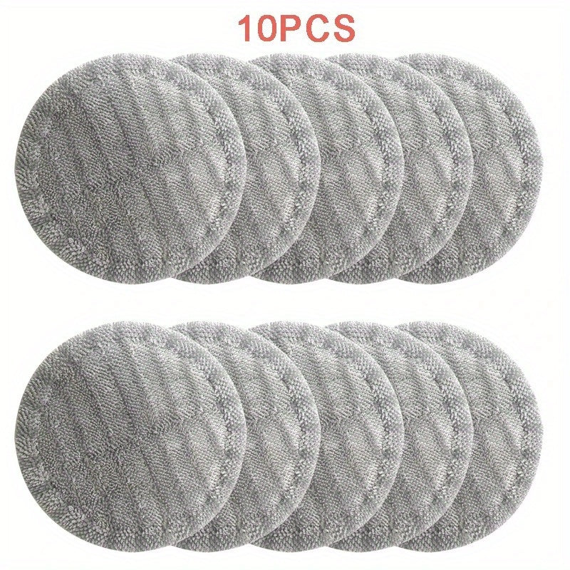 Set of 10 Replacement Pads for Xiaomi Mijia V8 V9 V9B V10 V11 V12 Mop Vacuum Cleaner, Includes Plastic Floor Attachment, Works with Mijia App-Connected Mops