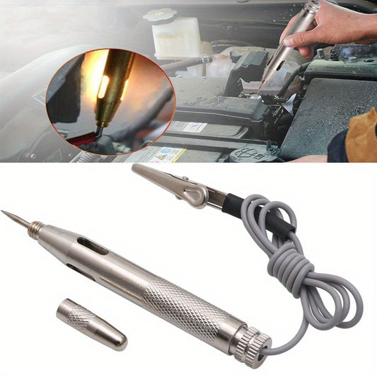 Auto car light circuit tester detects voltage in 6-24V systems.