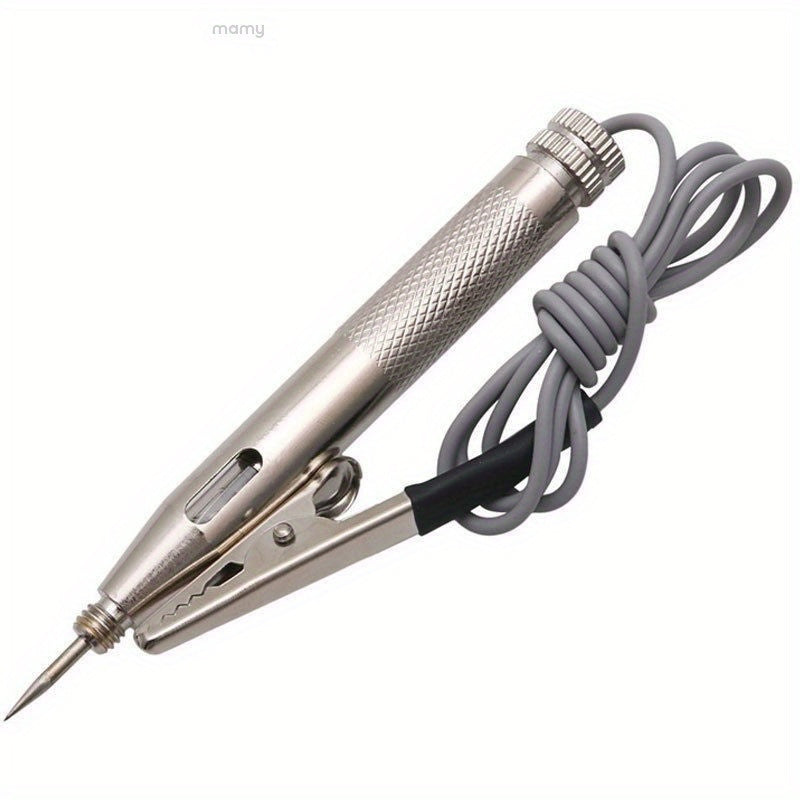 Auto car light circuit tester detects voltage in 6-24V systems.