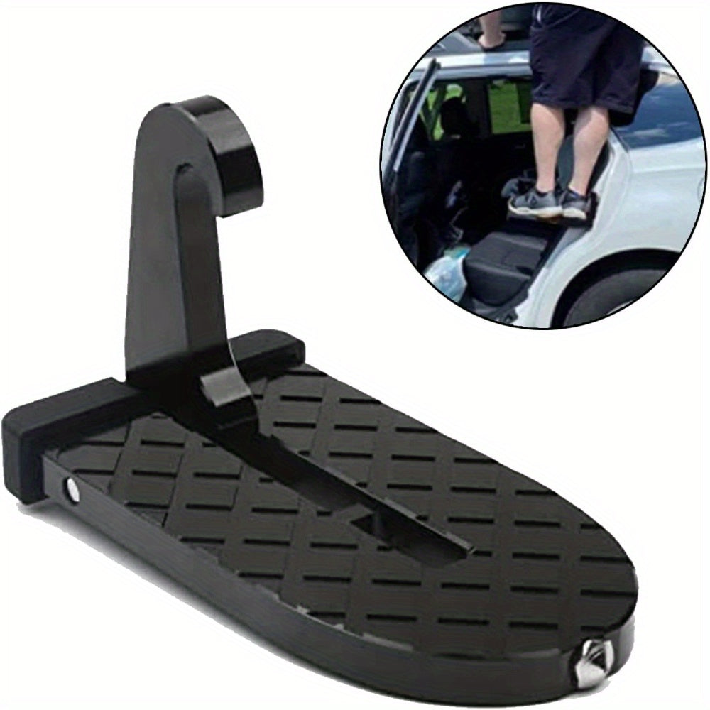 The Auto Gear Door Step provides easy access to the roof, with a foldable design that supports both feet. This car roof rack step also features a glass breaker, safety hammer, and hook pedal. It comes in a pack of 1, 5, or 10 pieces.