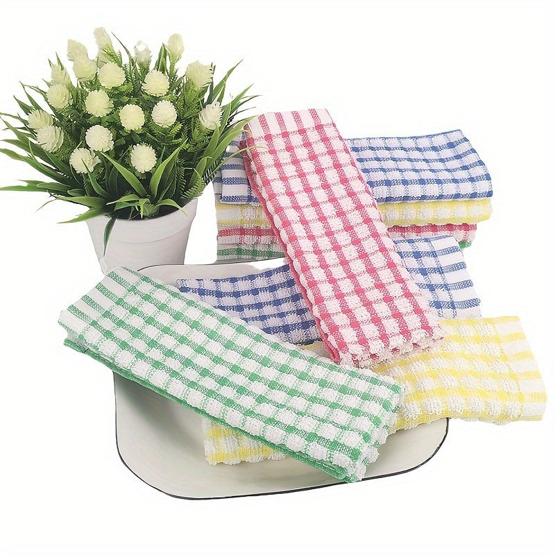 5/10-Pack of 100% Cotton Dish Cloths, Super Absorbent Hand Wash Only Kitchen Towels with Space Theme, Reusable Cleaning Cloths for Dishes and Countertops