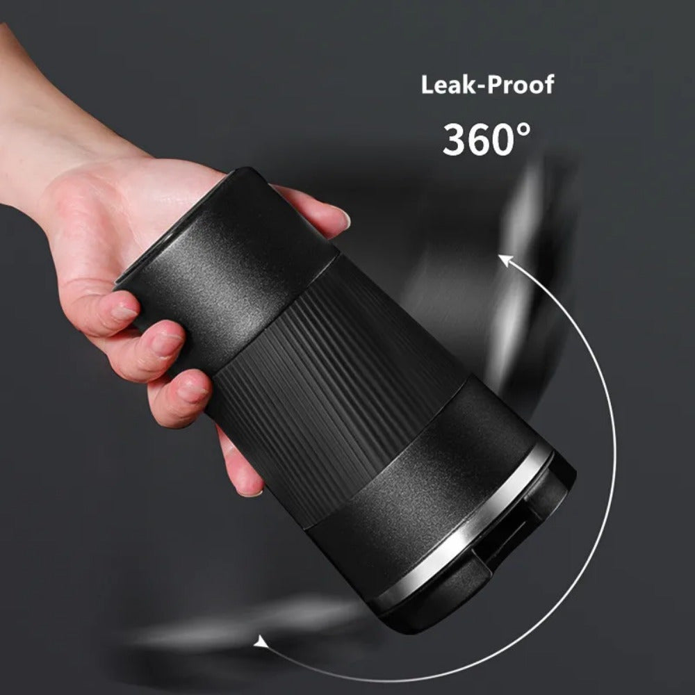 Stainless Steel Coffee Mug, Double-Walled Insulated Vacuum Flask, Leak-Proof Non-Slip Travel Thermal Cup for Hot and Cold Beverages, 380ml/510ml