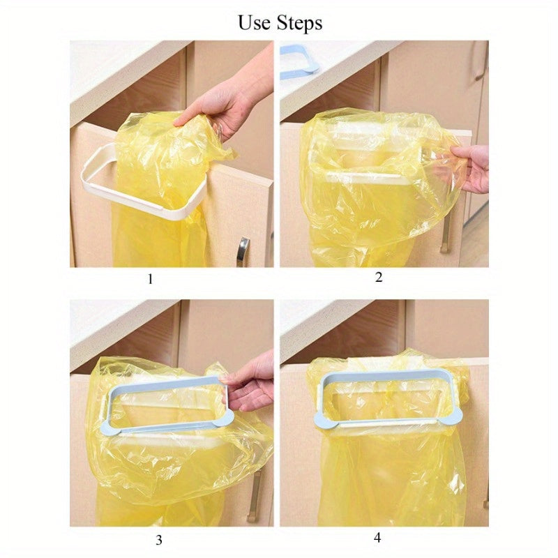 ABS Kitchen Garbage Bag Holder - Wall Mounted Organizer for Easy Waste Disposal and Storage, No Nails Required