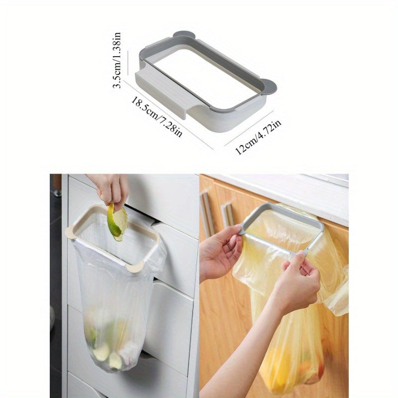 ABS Kitchen Garbage Bag Holder - Wall Mounted Organizer for Easy Waste Disposal and Storage, No Nails Required