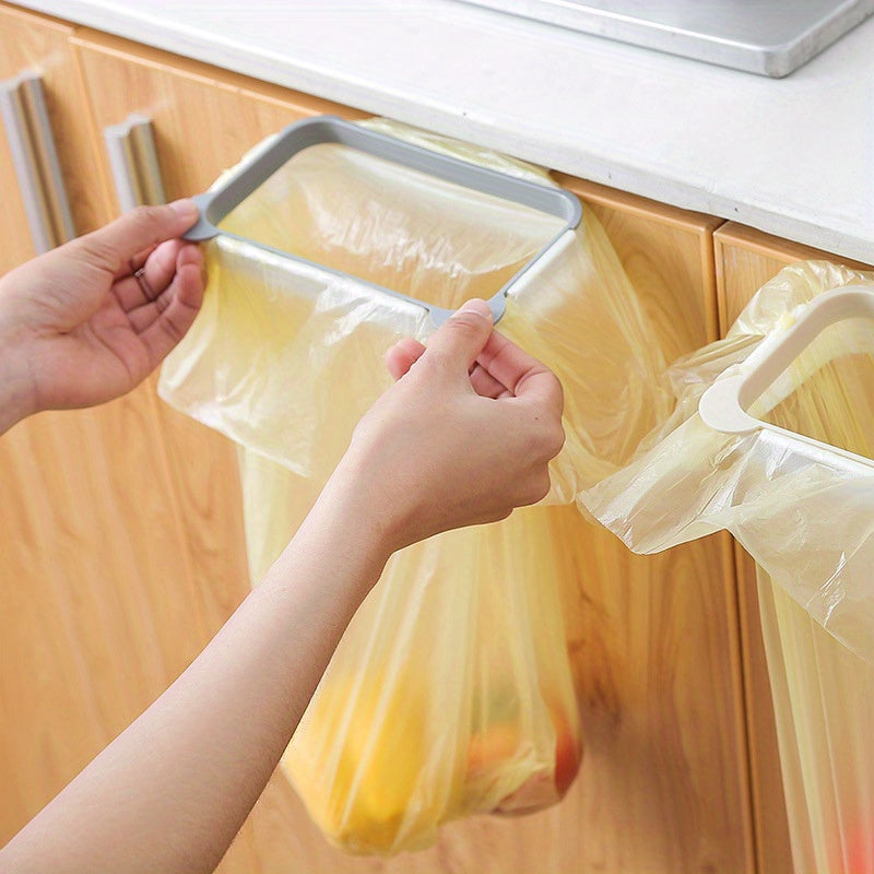 ABS Kitchen Garbage Bag Holder - Wall Mounted Organizer for Easy Waste Disposal and Storage, No Nails Required