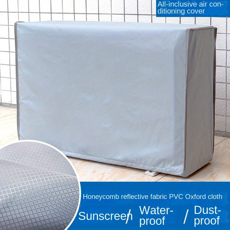 Protect your outdoor air conditioner unit with the durable 1pc Air Conditioner Outdoor Unit Protective Cover. Made with double-layer Oxford cloth, this cover offers protection against aging, rain, and snow.