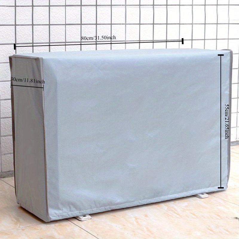 Protect your outdoor air conditioner unit with the durable 1pc Air Conditioner Outdoor Unit Protective Cover. Made with double-layer Oxford cloth, this cover offers protection against aging, rain, and snow.