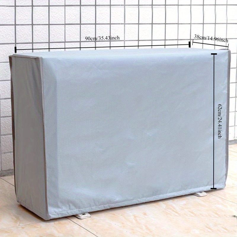 Protect your outdoor air conditioner unit with the durable 1pc Air Conditioner Outdoor Unit Protective Cover. Made with double-layer Oxford cloth, this cover offers protection against aging, rain, and snow.