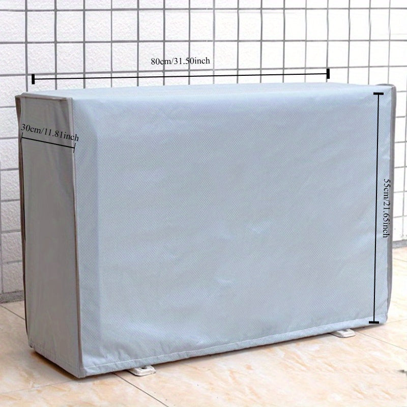 Protect your outdoor air conditioner unit with the durable 1pc Air Conditioner Outdoor Unit Protective Cover. Made with double-layer Oxford cloth, this cover offers protection against aging, rain, and snow.