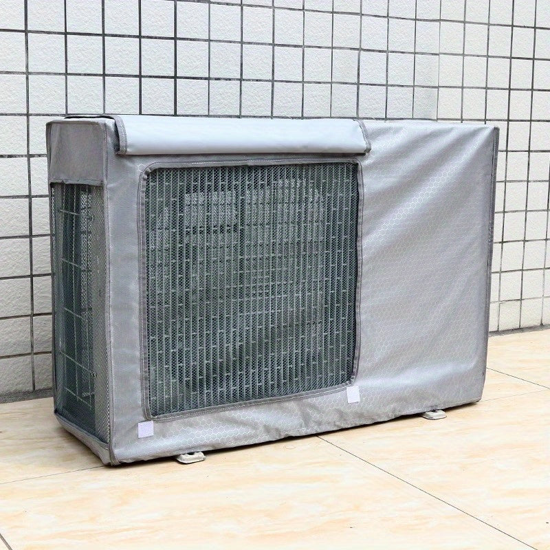 Protect your outdoor air conditioner unit with a double-layer protective cover designed for easy installation. This cube-shaped cover is thick and durable, shielding your unit from the elements and preventing premature aging caused by snow and rain. Say