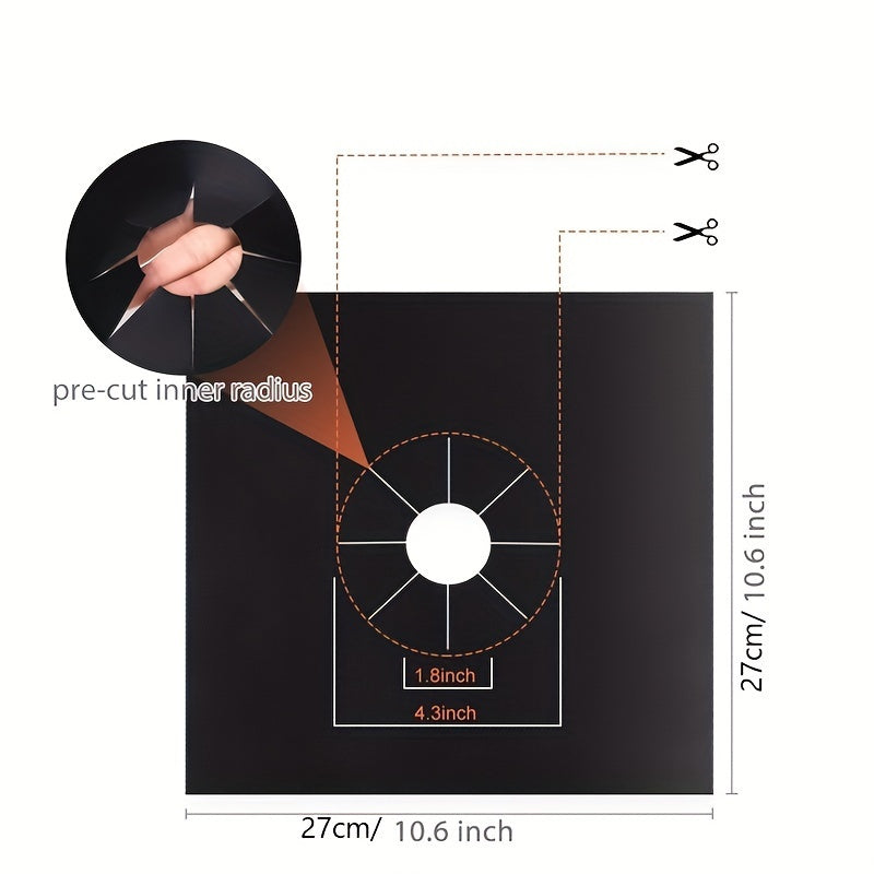 Protect your stovetop with the 1pc HeatGuard Teflon Gas Stove Burner Cover. This reusable, non-stick cover is heat resistant and requires no electricity.