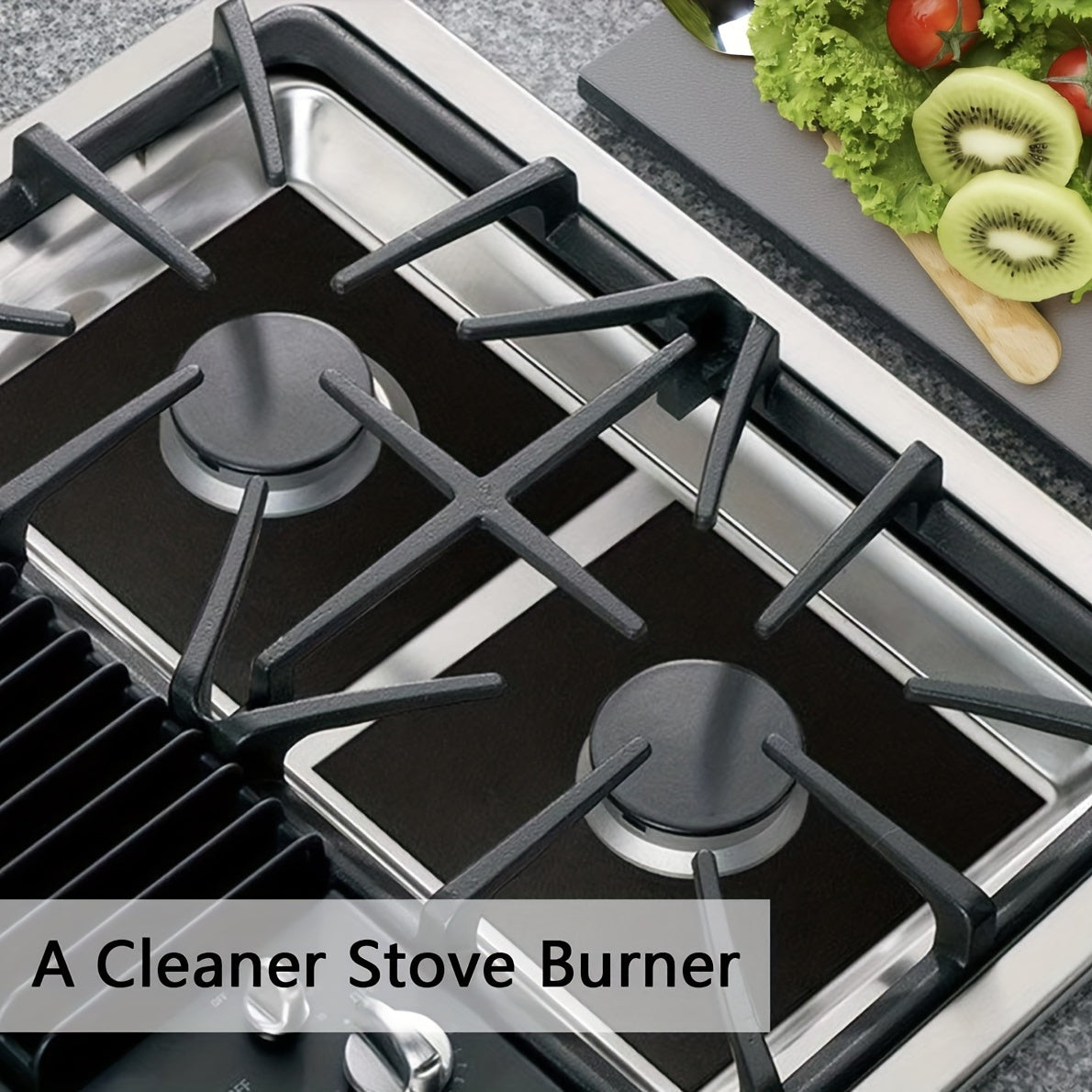 Protect your stovetop with the 1pc HeatGuard Teflon Gas Stove Burner Cover. This reusable, non-stick cover is heat resistant and requires no electricity.