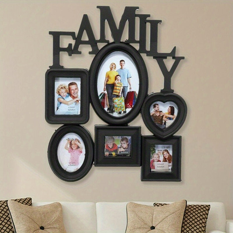 Family photo frames that can be hung on the wall, perfect for decorating your bedroom or living room.