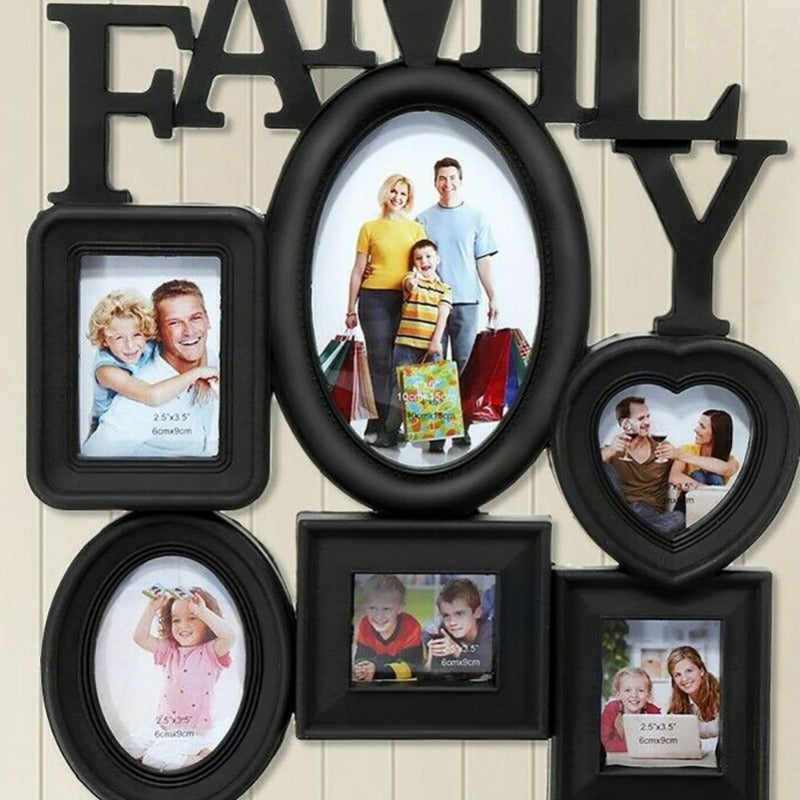 Family photo frames that can be hung on the wall, perfect for decorating your bedroom or living room.