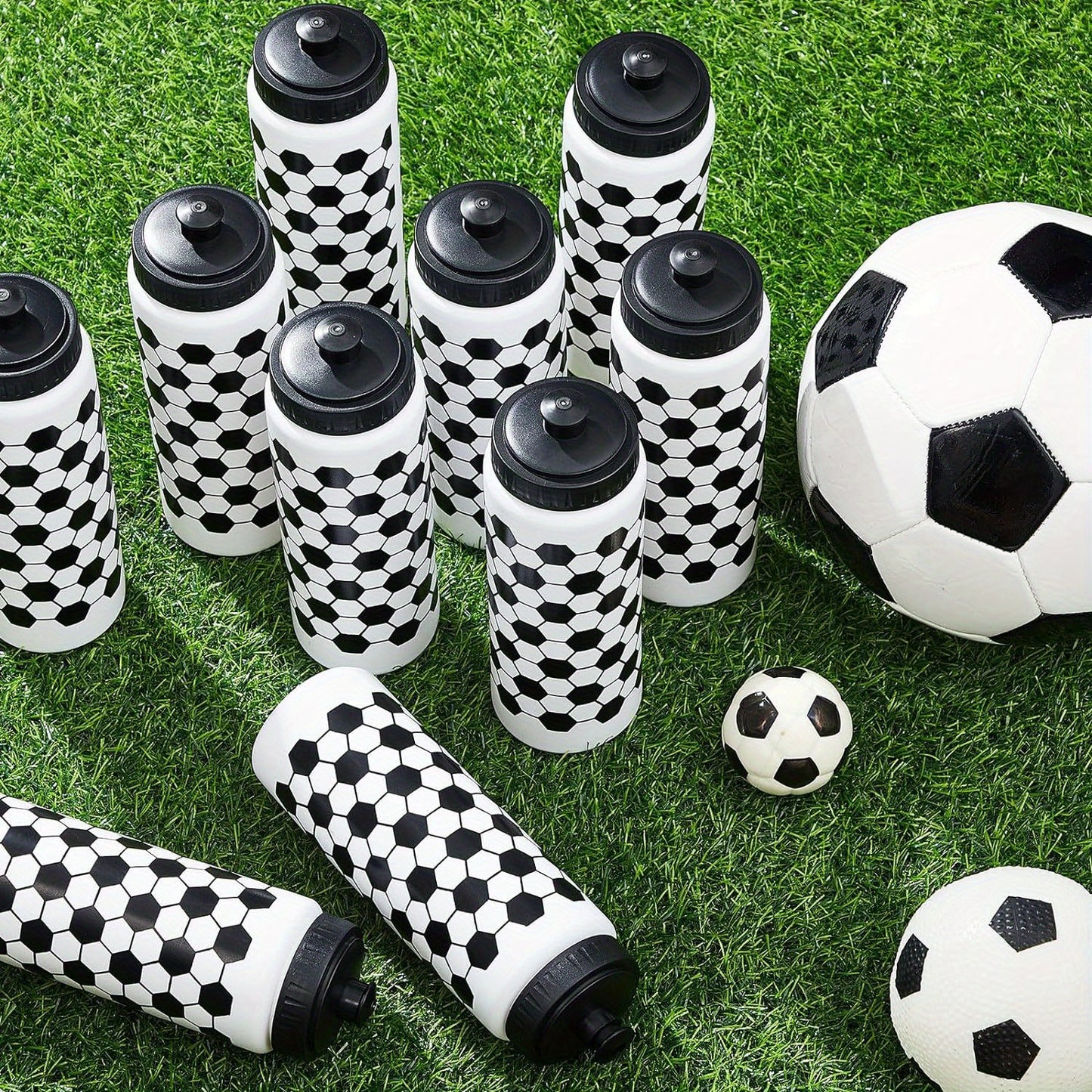 Lightweight hexagonal sports water bottle made of BPA-free, durable plastic with an easy-pull lid, perfect for school sports and outdoor activities for boys and girls.