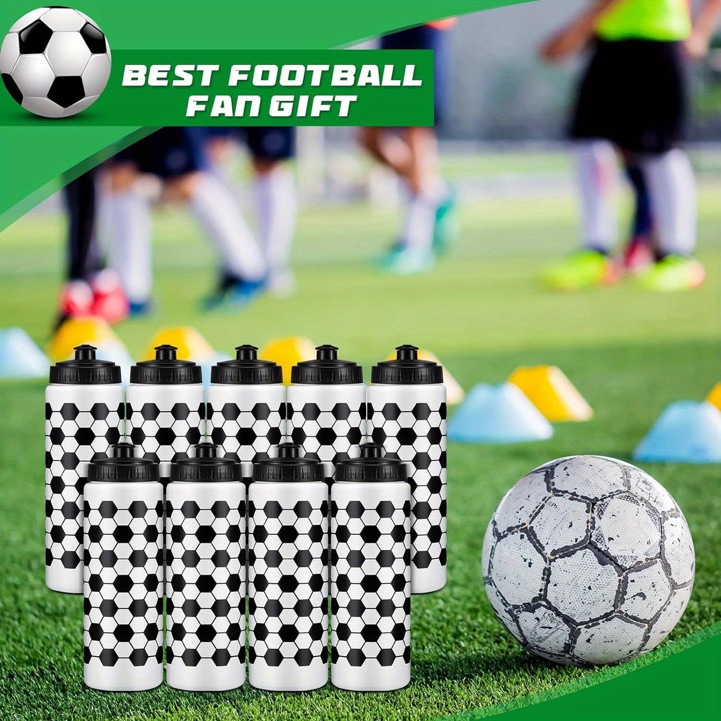 Lightweight hexagonal sports water bottle made of BPA-free, durable plastic with an easy-pull lid, perfect for school sports and outdoor activities for boys and girls.