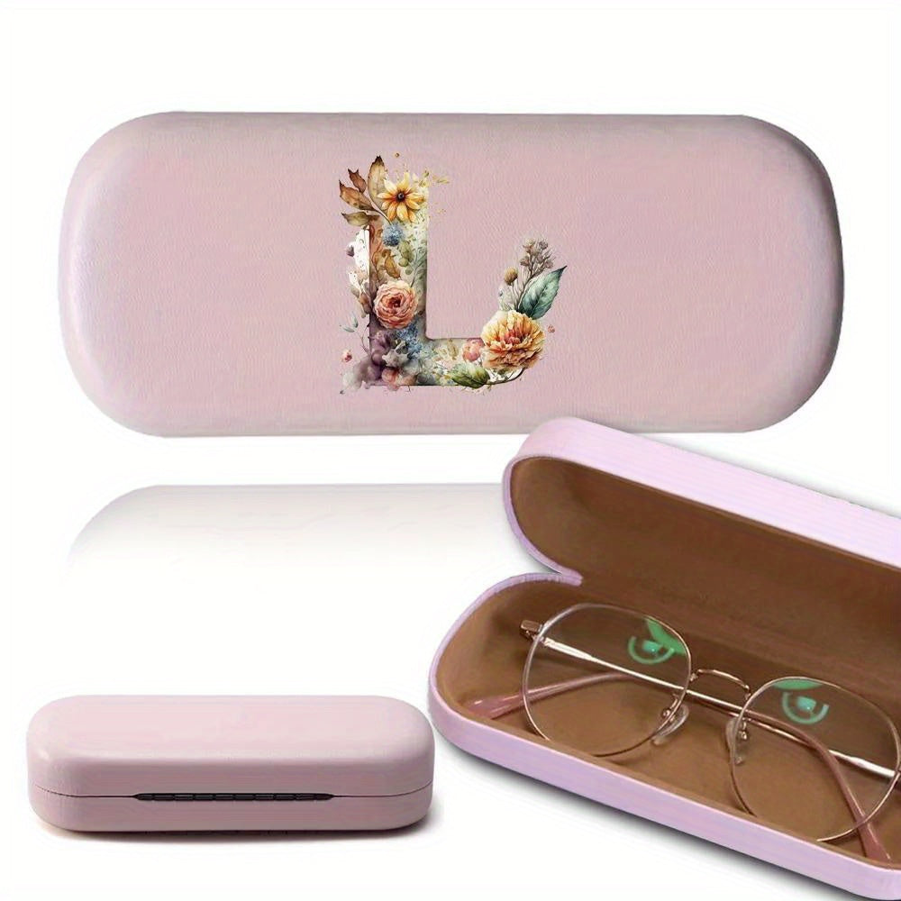 Stylish and Sturdy Women's Glasses Case with Floral Design - Perfect for Myopia Glasses and Outdoor Use