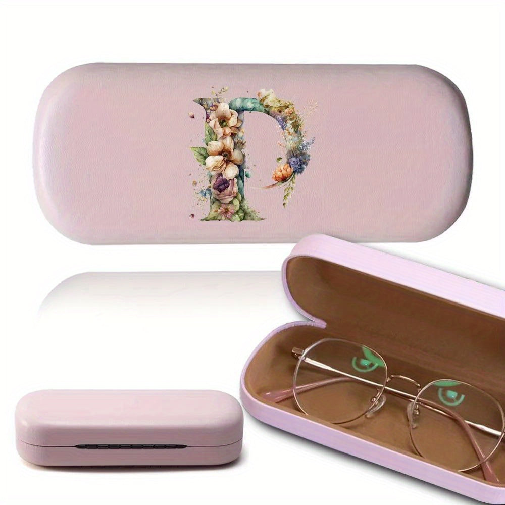 Stylish and Sturdy Women's Glasses Case with Floral Design - Perfect for Myopia Glasses and Outdoor Use