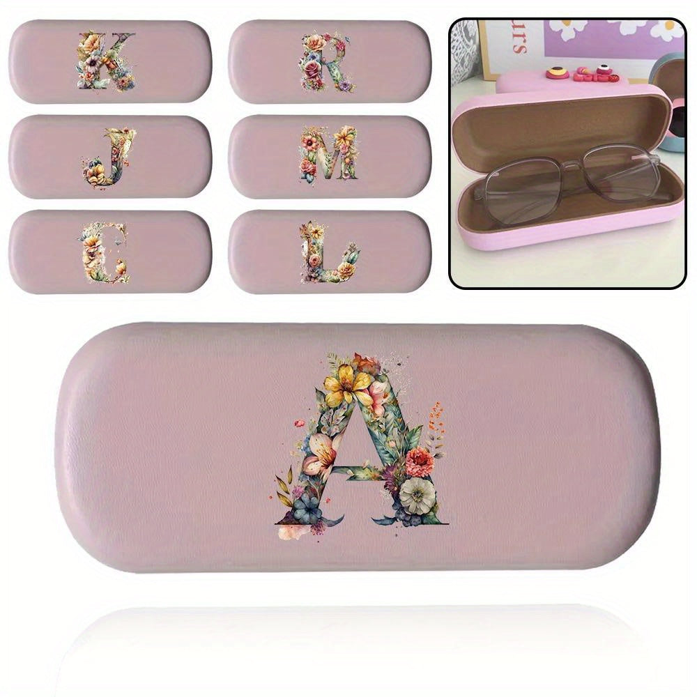 Stylish and Sturdy Women's Glasses Case with Floral Design - Perfect for Myopia Glasses and Outdoor Use