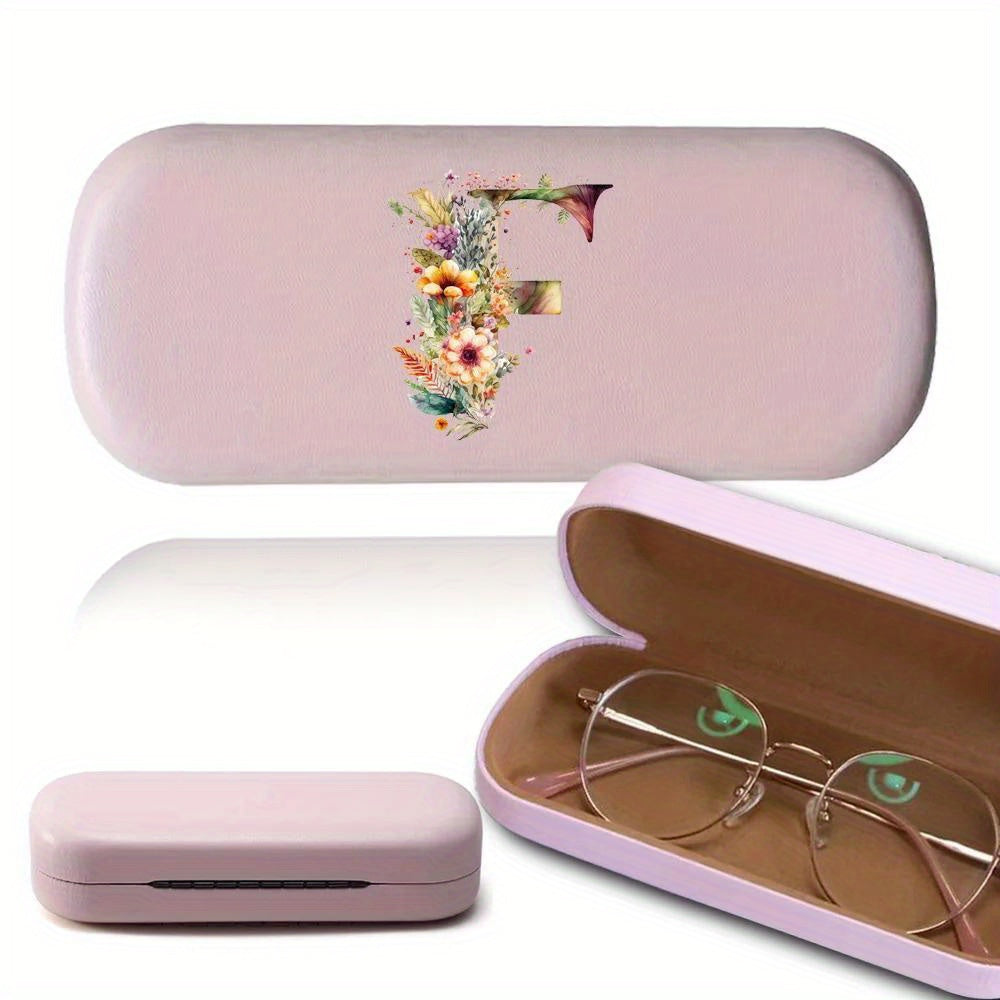 Stylish and Sturdy Women's Glasses Case with Floral Design - Perfect for Myopia Glasses and Outdoor Use