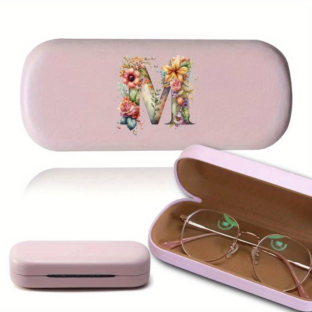 Stylish and Sturdy Women's Glasses Case with Floral Design - Perfect for Myopia Glasses and Outdoor Use