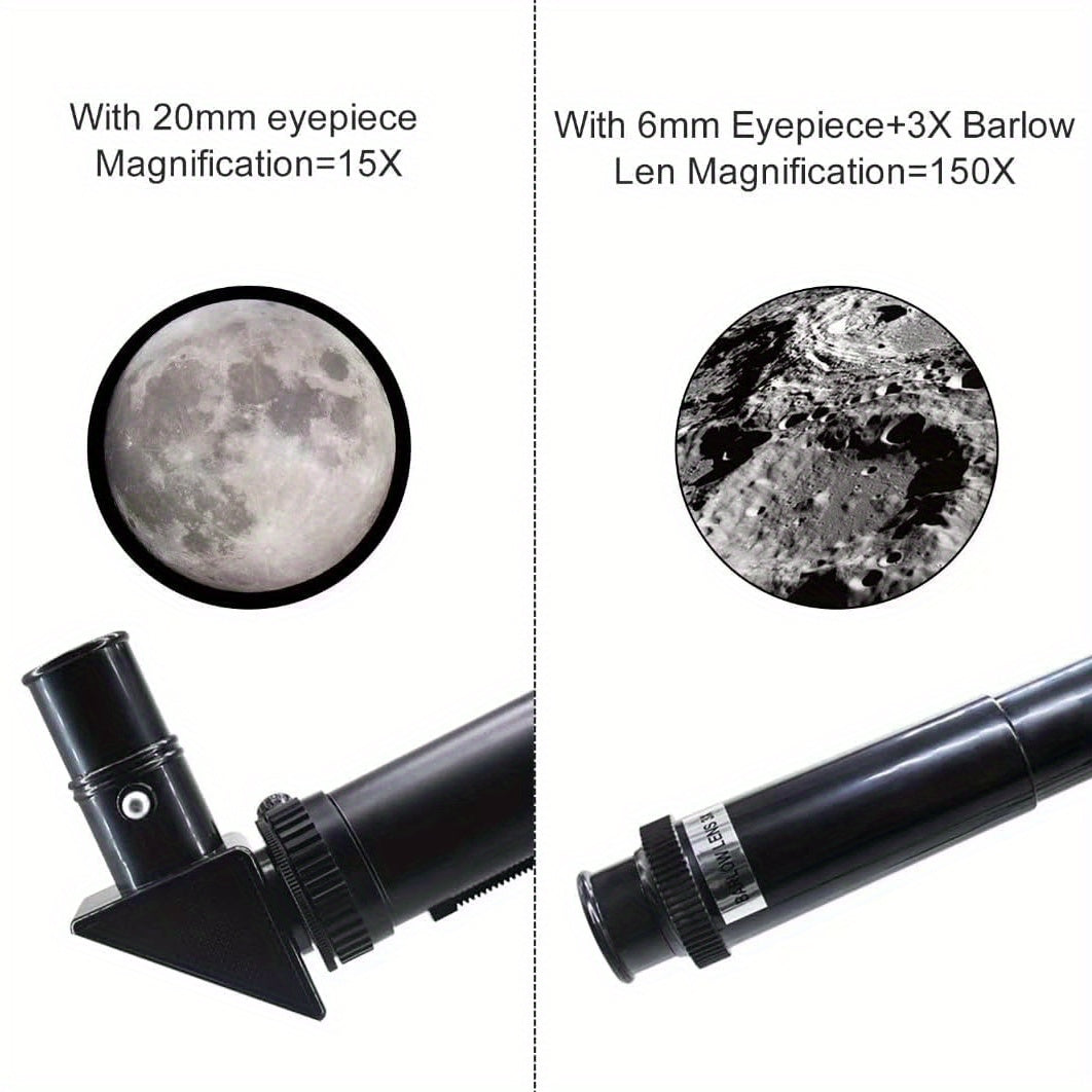 Afterwave Professional Astronomy Telescope - 75X Magnification, 70mm Objective Lens for Stargazing and Moon Watching. Ideal for Outdoor Camping and Travel.