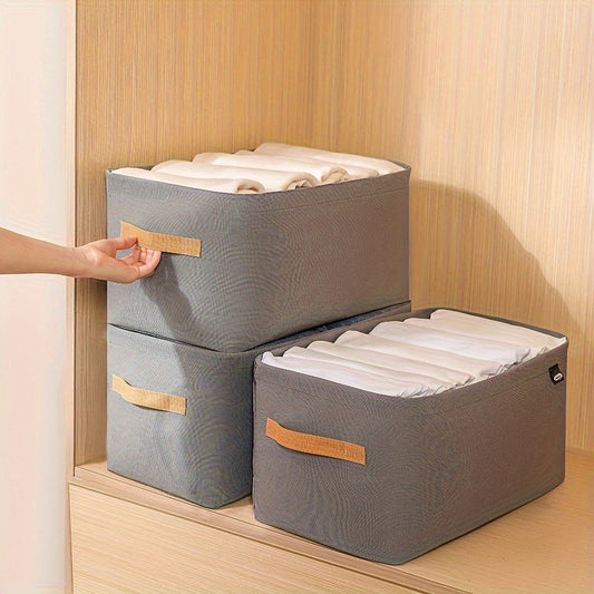 Spacious Foldable Clothes Storage Solution: Ideal for Closet Organization, Packing, and Moving - Great for Dorm Rooms and More