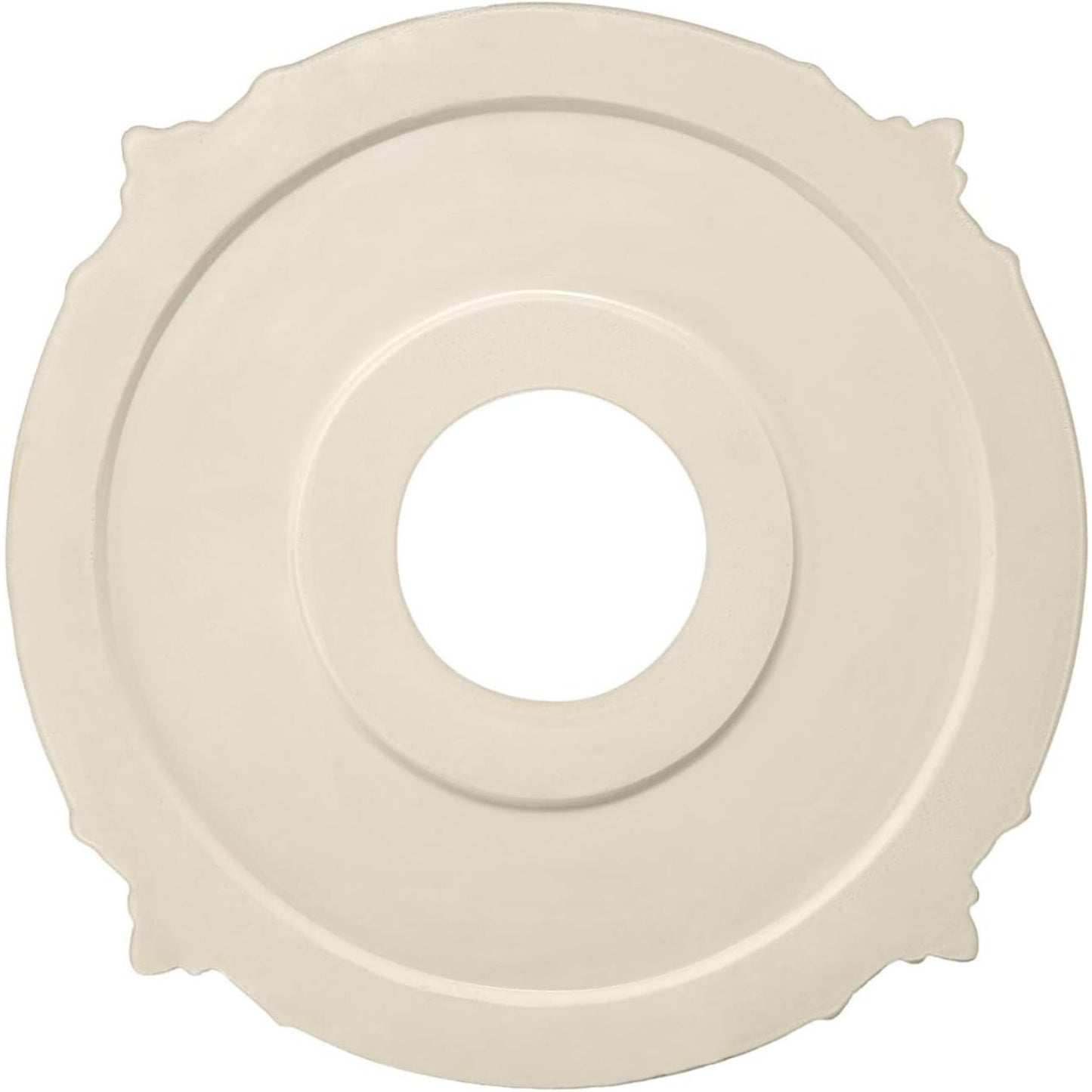 Luxurious white ceiling medallion is waterproof, moisture-resistant, and easy to install, ideal for lighting and fan decor.