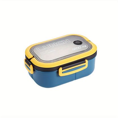 Microwave-Safe Bento Box with Spoon and Fork - BPA-Free, High Capacity, Leak-Proof, Perfect for Travel and Office Lunches