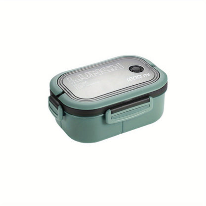 Microwave-Safe Bento Box with Spoon and Fork - BPA-Free, High Capacity, Leak-Proof, Perfect for Travel and Office Lunches